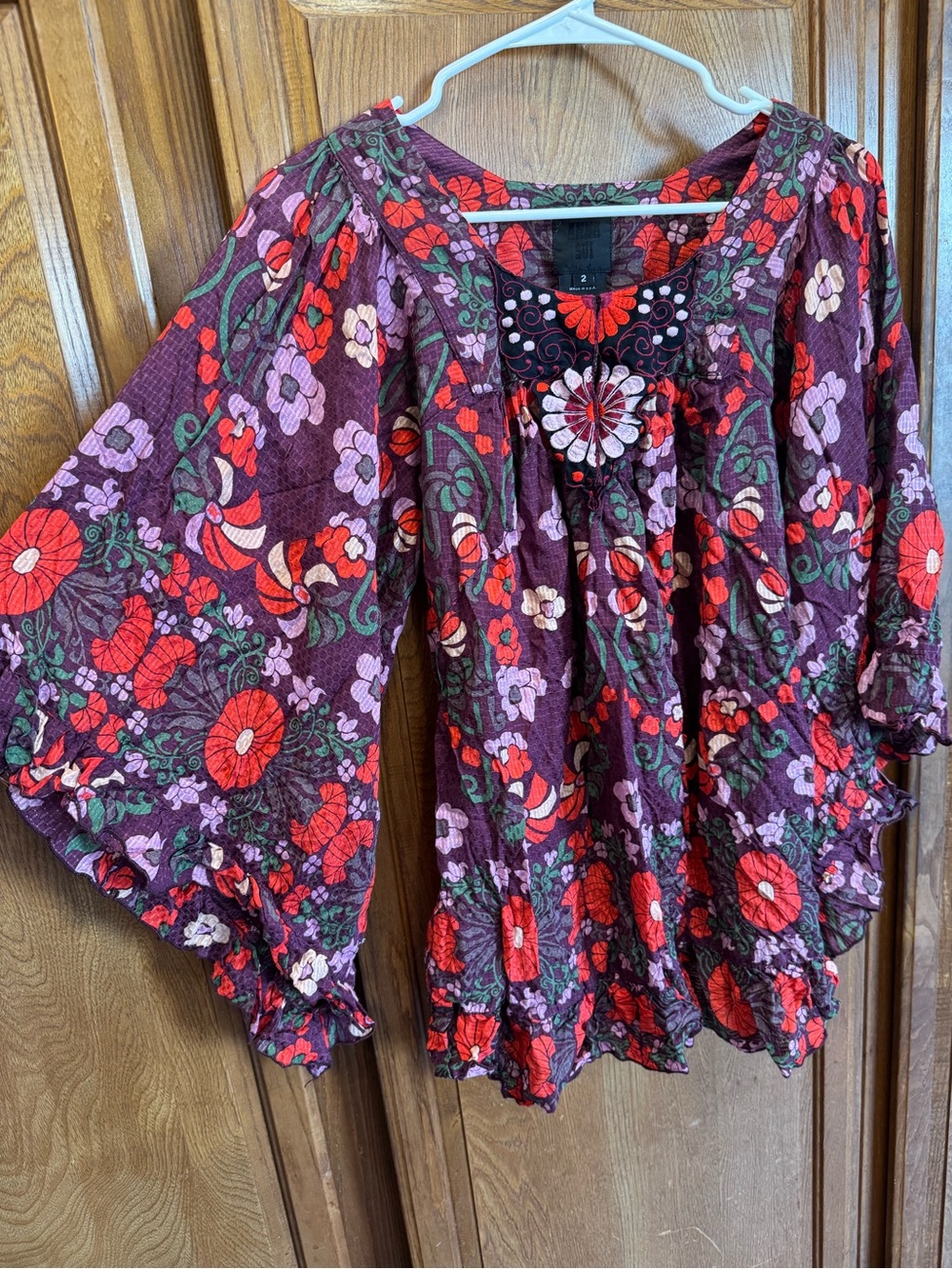 Anna Sui Designer Embroidered Tunic / Mini Dress 2014 - Picture 3 of 4